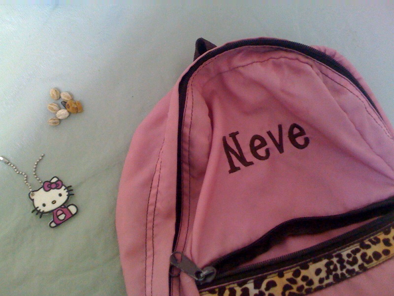 Hello Kitty I Love Nerds Backpack. A hello Kitty tag that was